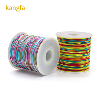 Couleur arc-en-ciel 0.8mm Cordon de nylon pour les bijoux de bricolage