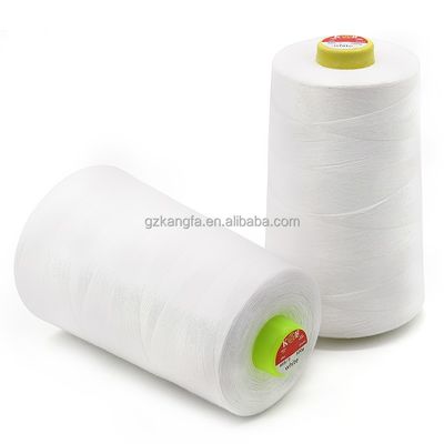 Fil de couture en polyester blanc 40/2 idéal pour la fabrication de couettes et de couvertures