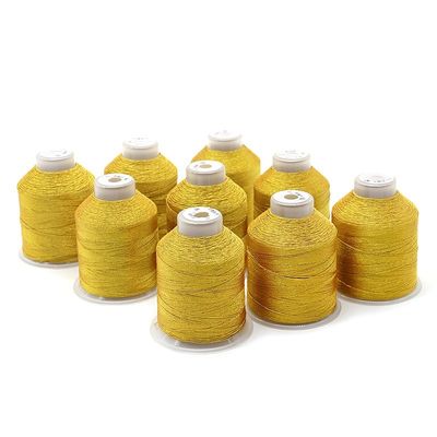 Fil métallique de type M 100% en polyester pour broderie à haute résistance à la traction MERCERISÉE