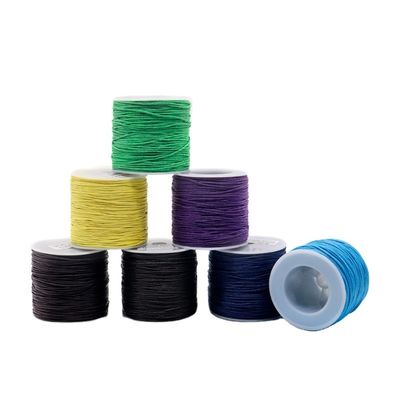 200 couleurs 1 mm couture couture coton fil ciré fil pour fournitures d'artisanat en cuir