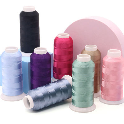 4000y 100% polyester 120D/2 fil de broderie à la machine pour tissus durs et épais