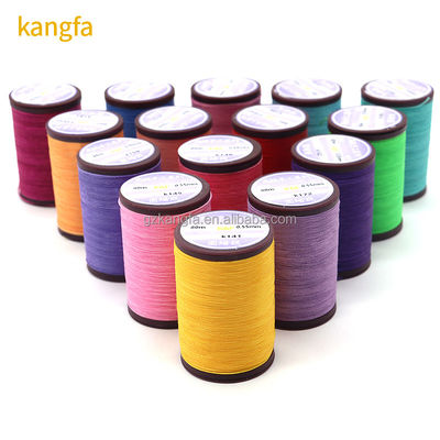 0.8 mm 0,65 mm fil de couture à noyau rond ciré à haute résistance à la cire pour le polyester de couture en cuir