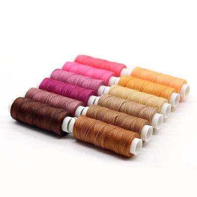Polyester haute tension fil ciré de 0,8 mm pour la couture à la main et la couture de cordons de chaussures bricolage