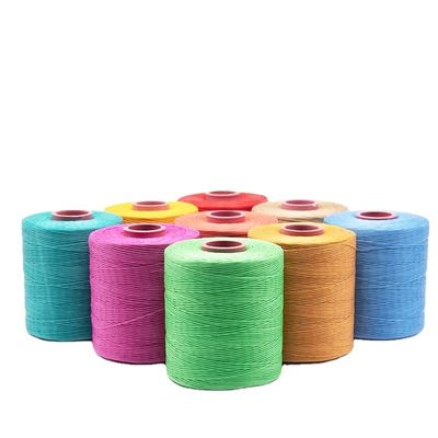 100% polyester nylon fil ciré pour les chaussures de couture teinte