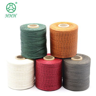 Résistance aux produits chimiques motif teint polyester tresses fil ciré pour bracelets cuir