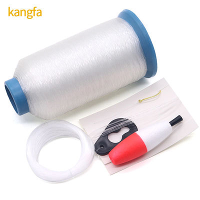 Polyester fil de poisson élastique de 0,12 mm pour coudre filet de pêche motif teint coloré