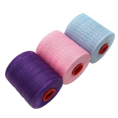 Kangfa 0,8 mm 1,0 mm fil de cuir cousu à la main fil de cire plat fil de polyester fil de couture ciré