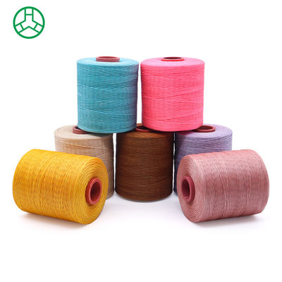 Kangfa 0,8 mm 1,0 mm fil de cuir cousu à la main fil de cire plat fil de polyester fil de couture ciré