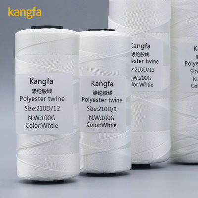 Fil de polyester à haute ténacité à haute résistance à 100% pour le crochet et les couvertures multicolores