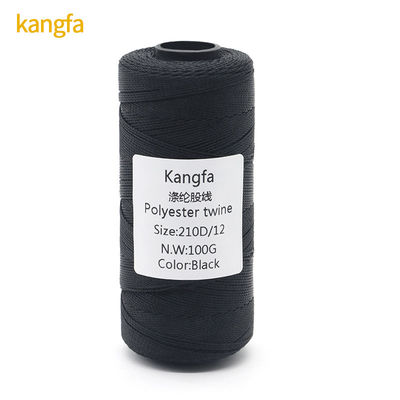 Fil de polyester à haute ténacité à haute résistance à 100% pour le crochet et les couvertures multicolores