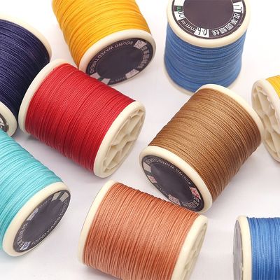 30g 0,6 mm Coré haute résistance pour le cuir à coudre 70m Polyester lié Ronde fil ciré