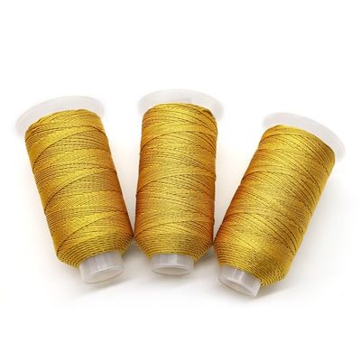 Vente directe de fils de machines de broderie en fil métallique de polyester pour les découvertes de bijoux