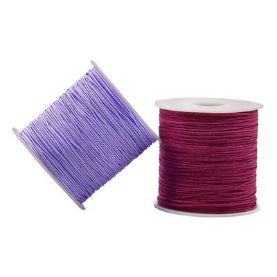 2 Fil de nylon de couleur singule ou arc-en-ciel pour le macrame chinois