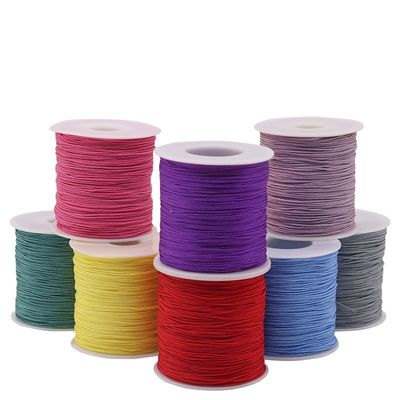 2 Fil de nylon de couleur singule ou arc-en-ciel pour le macrame chinois