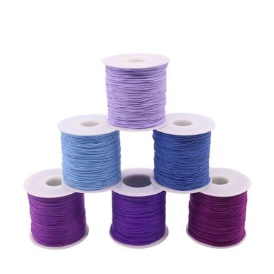 2 Fil de nylon de couleur singule ou arc-en-ciel pour le macrame chinois