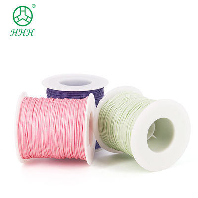 Fil d'artisanat en suède de nylon pour perler le jade Fil de nylon de couleur unique ou de couleur arc-en-ciel