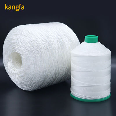 Haute ténacité 20 100% fil de polyester sponné 420D/3 en blanc brut avec 1,25g de poids