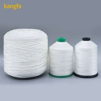 Haute ténacité 20 100% fil de polyester sponné 420D/3 en blanc brut avec 1,25g de poids