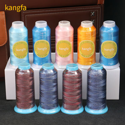 Faible rétrécissement 100% fil de polyester pour la machine à broderie 5000 Yards 120D/2 720 couleurs