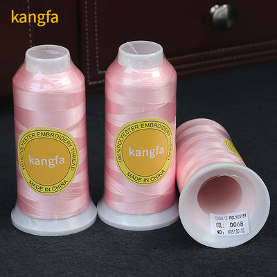 Faible rétrécissement 100% fil de polyester pour la machine à broderie 5000 Yards 120D/2 720 couleurs