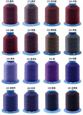 Logo personnalisé Fil de couture UV polyester haute résistance pour la couture en cuir Poids 100G