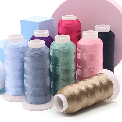 4000 Yards Filament de couleur pure Fil 100% polyester fil de broderie pour machine 720 couleurs