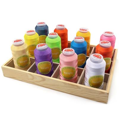 Conique transparent 720 couleurs 120D/2 fil de broderie à la machine 4000y avec haute ténacité
