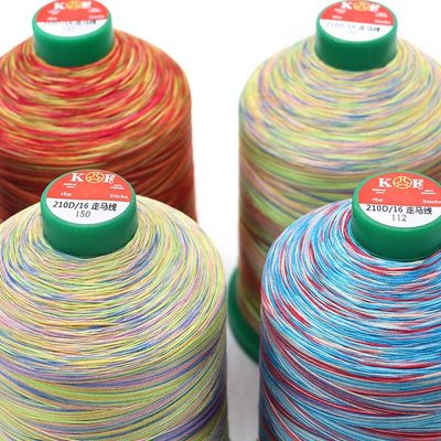 400 g par rouleau de fil tressé de 2 mm 420D/16 fil de polyester non ciré pour chaussures à coudre
