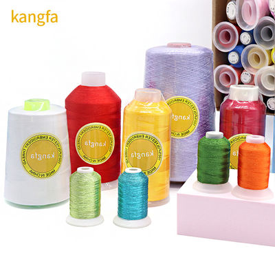 4000 Yards 120D/2 Filament de fil de polyester pour la machine à broderie 720 couleurs teintes