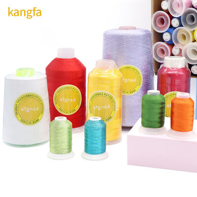 4000 Yards 120D/2 Filament de fil de polyester pour la machine à broderie 720 couleurs teintes