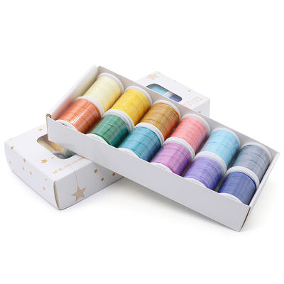 Supporte 7 jours de commande d'échantillon 12 pièces ensemble de fil de couture long pour l'artisanat en cuir
