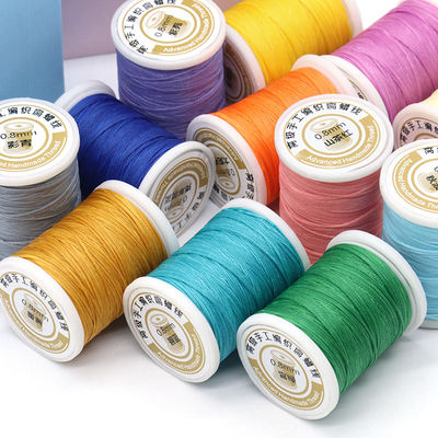 Supporte 7 jours de commande d'échantillon 12 pièces ensemble de fil de couture long pour l'artisanat en cuir