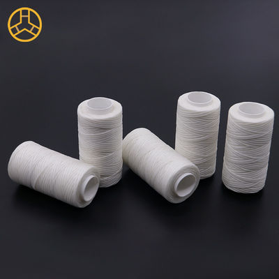 100% polyester fil de cire plat pour Kangfa imperméable à l'eau 0,8 mm 1 mm polyester cuir 50m