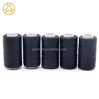 100% polyester fil de cire plat pour Kangfa imperméable à l'eau 0,8 mm 1 mm polyester cuir 50m