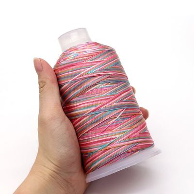 15PLY 250g 40 couleurs à tresses multicolores Fil de polyester pour décoration artisanale de tissage