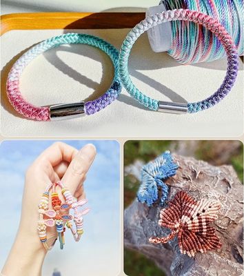 12g 18PLY 40 couleurs fournisseur 100% polyester fil de couture multicolore polyester tresse