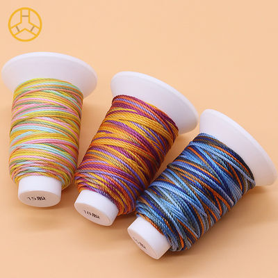 12g 18PLY 40 couleurs fournisseur 100% polyester fil de couture multicolore polyester tresse