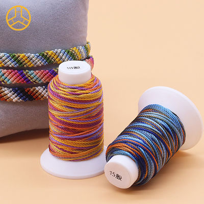 12g 18PLY 40 couleurs fournisseur 100% polyester fil de couture multicolore polyester tresse