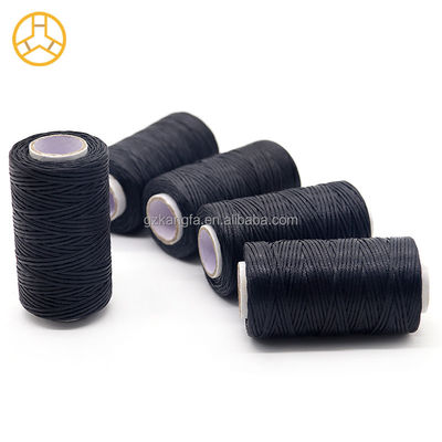 Kangfa 50M/Roll 0,8mm Fil plat ciré pour cuir artisanal chaussures sac ceinture boho tissage