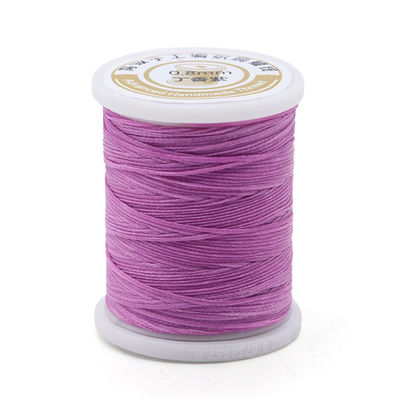 0.8 mm fil de couture ciré pour la couture du cuir 50 mètres nombre de fils cirés plats