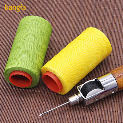 200m 0,8mm fil en cire plat pour le cuir 100% polyester motif en cire le nombre de fils 250D/16
