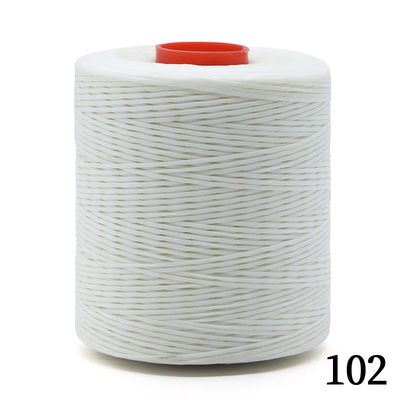 250D/16 Fil plat ciré pour couture en cuir Fil tricoté en polyester à la cire