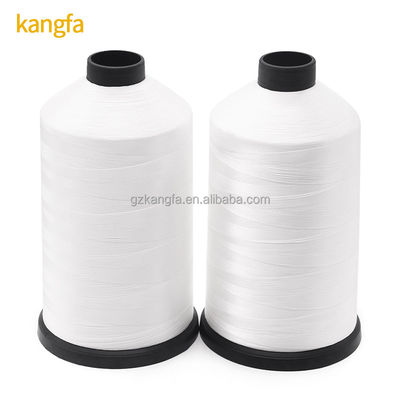 Fils de filament de haute ténacité de type 210d/3 fil de couture en polyester blanc pour machine à couver