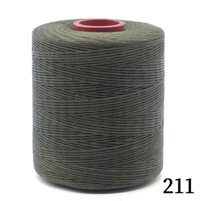 210D/16 Fil de couture en polyester Fil de cuir cousu à la main Fil ciré 0,8 mm 1 mm 240 Couleurs