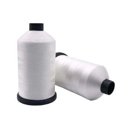 Fils de filament de haute ténacité de type 210d/3 fil de couture en polyester blanc pour machine à couver