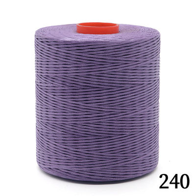210D/16 Fil de couture en polyester Fil de cuir cousu à la main Fil ciré 0,8 mm 1 mm 240 Couleurs