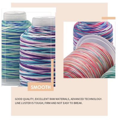 Résistant à haute température 100G Poids 15 couches Rainbow Tissage artisanal Fil de polyester