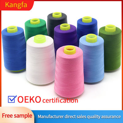 Tkt 120 Fil de couture en polyester enfoncé 402 Fil de polyester pour la couture de nappes à table