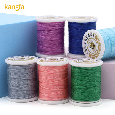 0.8mm Diamètre 100% polyester cuir couture fil ciré Ensemble de 12 pour le bricolage fait à la main