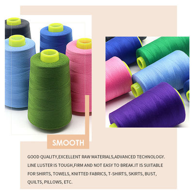 Fil de couture en polyester pour les produits de broderie à la machine et fils de polyester 100% enfoncés